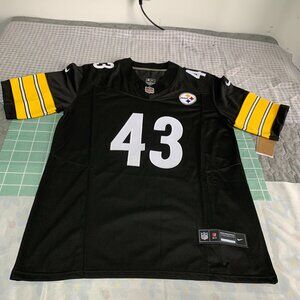 Men'S Nfl Nike Pittsburgh Steelers Troy Polamalu Black Retired Player Jersey